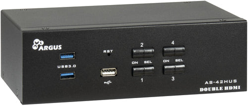 Intertech KVM-Switch – HDMI, 4 Computer gleichzeitig