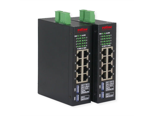 ROLINE Ethernet-Switch – 8 Ports, für DIN-Schienen