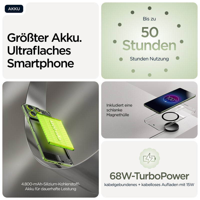 Motorola Edge 70 Smartphone – 5G, 512 GB Speicher