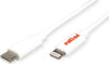 ROLINE Lightning-Kabel – 1 m, USB-C zu Lightning, Weiß