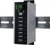 Exsys USB-Hub 7-Port – Schutz vor Überspannung, DIN-Schienen-Montage