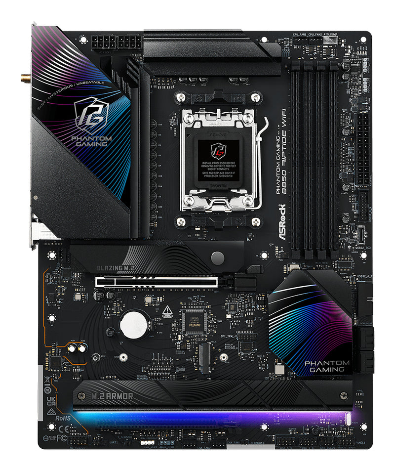 ASRock Motherboard – WiFi, USB-C, Ryzen kompatibel