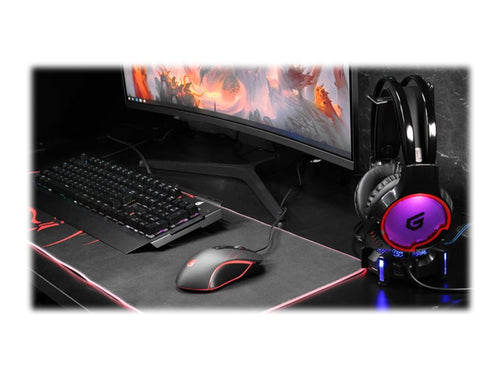CONCEPTRONIC Gaming-Tastatur – RGB-Beleuchtung, Blaue Schalter
