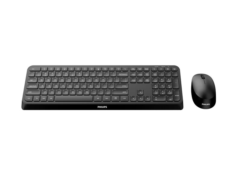 Philips Kabelloses Tastatur-Maus-Set – Ergonomisch, für Rechts- und Linkshänder