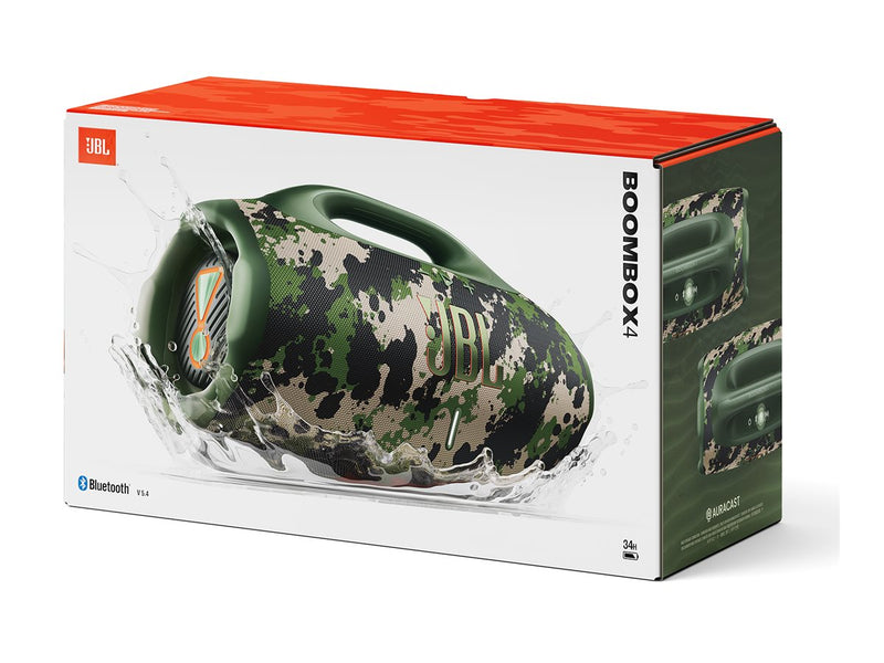 JBL Boombox4 Bluetooth Lautsprecher – spritzgeschützt, kabellos
