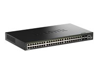 D-Link 52-Port Netzwerk-Switch – Gigabit, PoE+ Unterstützung