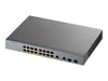 Zyxel Netzwerk-Switch – 16 Anschlüsse, PoE+ für CCTV