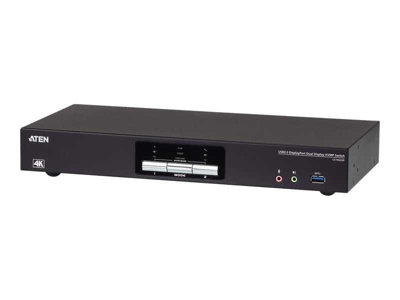 Aten 2-Port KVMP-Switch – 4K DisplayPort, USB 3.0, Audio
