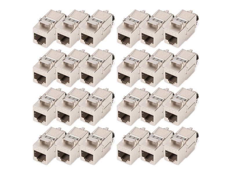 Digitus CAT 8.1 Keystone Modul – werkzeugfrei, geschirmt, 24 Stück