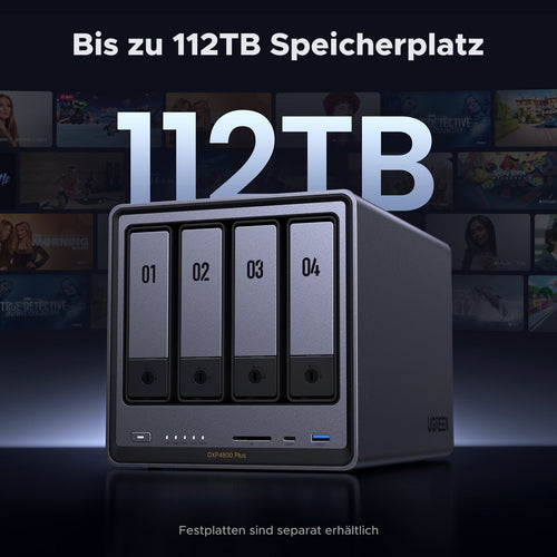 UGREEN NASync NAS-System – Intel Pentium, 128 TB SSD