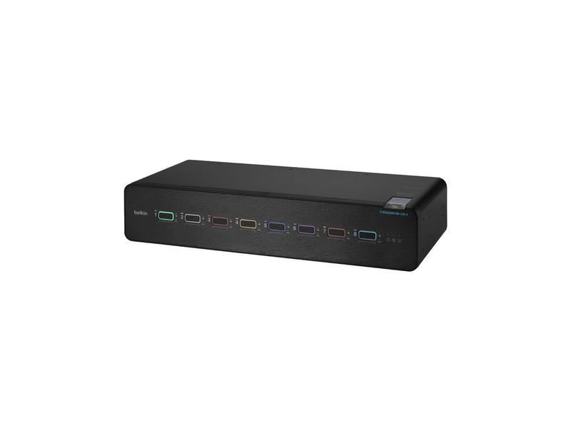 Belkin KVM-/Audio-Switch – 8 Anschlüsse, 4K-Unterstützung