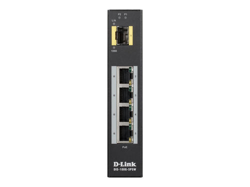 D-Link 5-Port Netzwerk-Switch – PoE, robust für Industrie