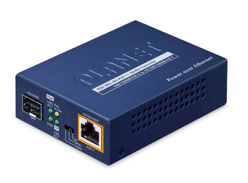 Planet Technology Medienkonverter – 1000 Mbit/s, PoE-Unterstützung