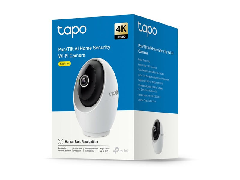 TP-LINK Tapo Sicherheitskamera – 4K-Auflösung, WLAN, Nachtsicht