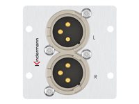 Kindermann Audio-Anschlussblende – XLR für einfache Verbindung