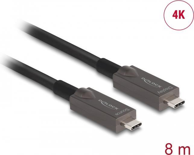 Delock USB-C Kabel – 8m, 4K Videoübertragung