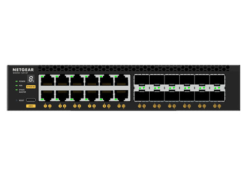 Netgear Managed Switch – 24 Anschlüsse, stapelbar