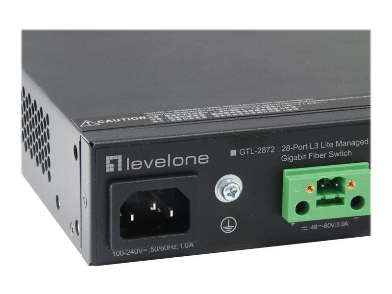 LEVELONE Netzwerk-Switch – 28 Anschlüsse, Rack-montierbar