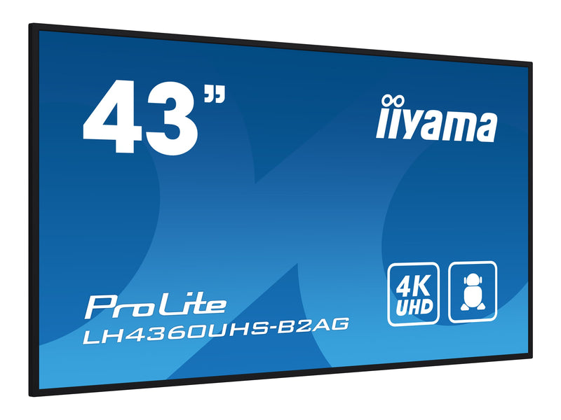 Iiyama 43" Display – 4K UHD, integrierter Mediaplayer
