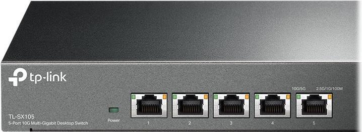 TP-Link Netzwerk-Switch – 5 Anschlüsse, bis zu 10 Gbps