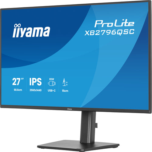 Iiyama 27" LED-Monitor – QHD-Auflösung, USB-C Anschluss