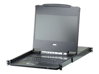 ATEN KVM-Konsole mit 17" Display – Full HD, 8 USB-DVI Ports