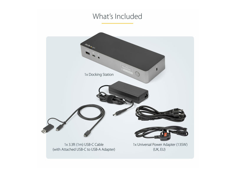 Startech.com Laptop-Dockingstation – Dual 4K, USB-C & USB 3.0