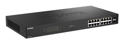 D-Link 18-Port Gigabit Switch – PoE+, Rackmontage