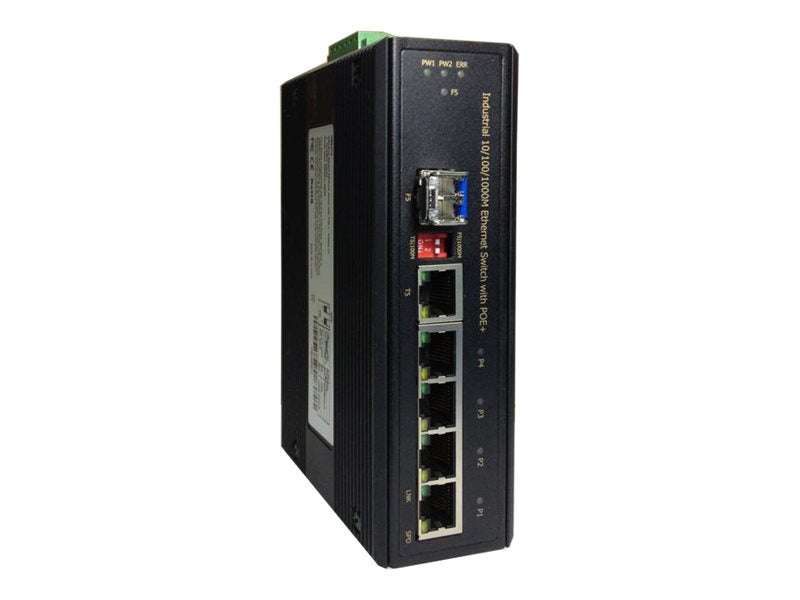 LEVELONE Netzwerk-Switch – 5 Ports, PoE+ Unterstützung
