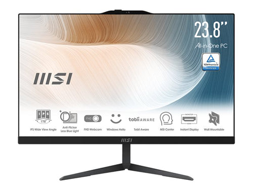 MSI All-in-One PC – 24" Display, Core i3, 8 GB RAM, 256 GB SSD