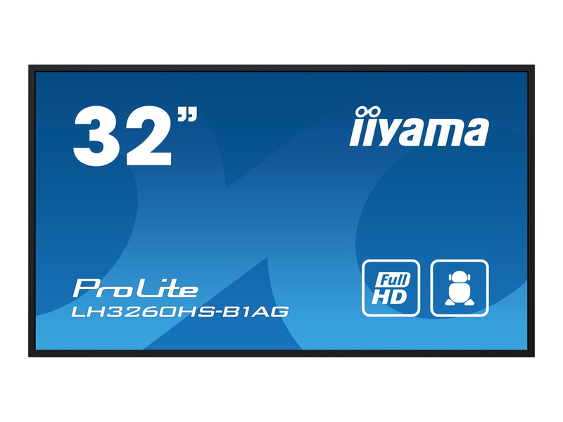 Iiyama 32" Business-Display – Helles Bild, Integrierter Mediaplayer