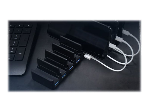 SilverStone USB-Hub – 7 Anschlüsse, schnelles Laden