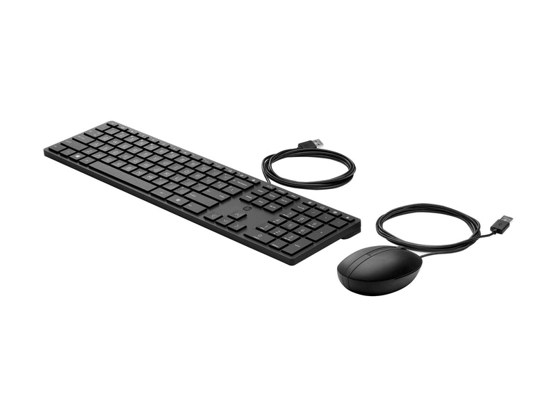 HP Tastatur-Maus-Set – Vollgröße, USB-Anschluss