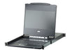 ATEN KVM-Konsole mit 17" Display – Full HD, 8 USB-DVI Ports