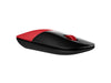 HP Kabellose Maus – Blaue LED, USB-Empfänger, Rot