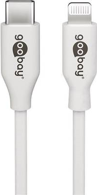 Goobay Datenkabel – Lightning zu USB-C, 0,5 m, Weiß