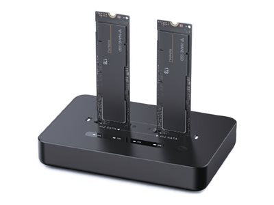 Gembird SSD-Dockingstation – USB-C, für 2 M.2 Laufwerke