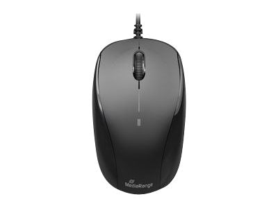 MEDIARANGE USB-Maus – Optisch, 3 Tasten, einfach zu bedienen