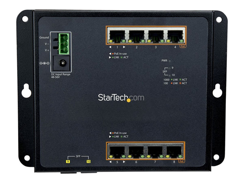 StarTech Ethernet Switch – 8 Ports mit PoE+ für schnelle Netzwerke