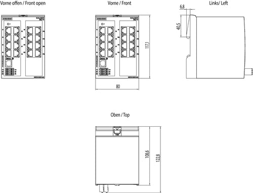 Siemens Netzwerk-Switch – 16 Ports, einfache Verwaltung