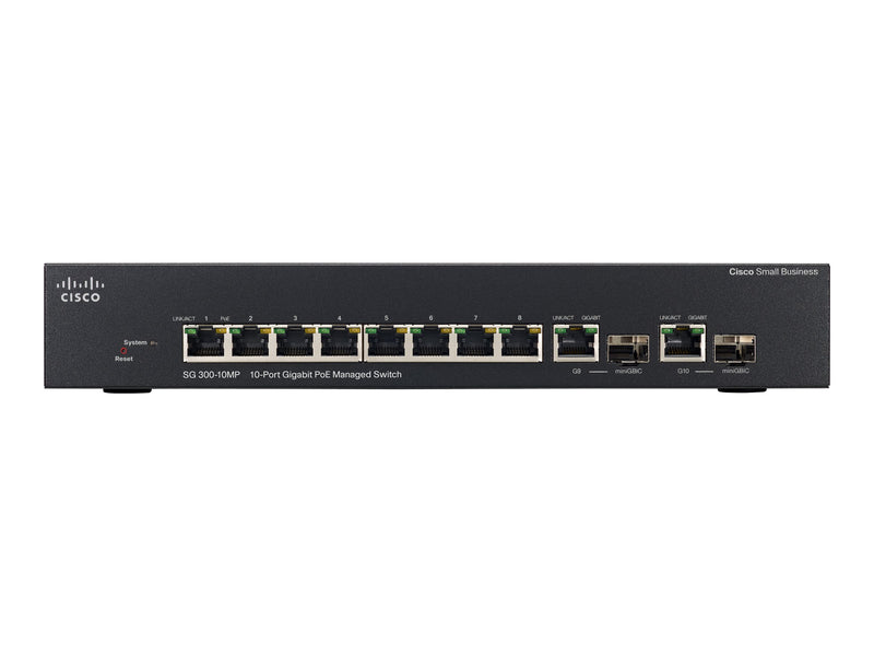 Cisco 10-Port Gigabit Switch – Für kleine Unternehmen, verwaltet