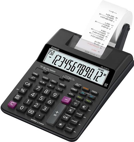 CASIO Druckrechner – 12-stelliges Display, Batterie