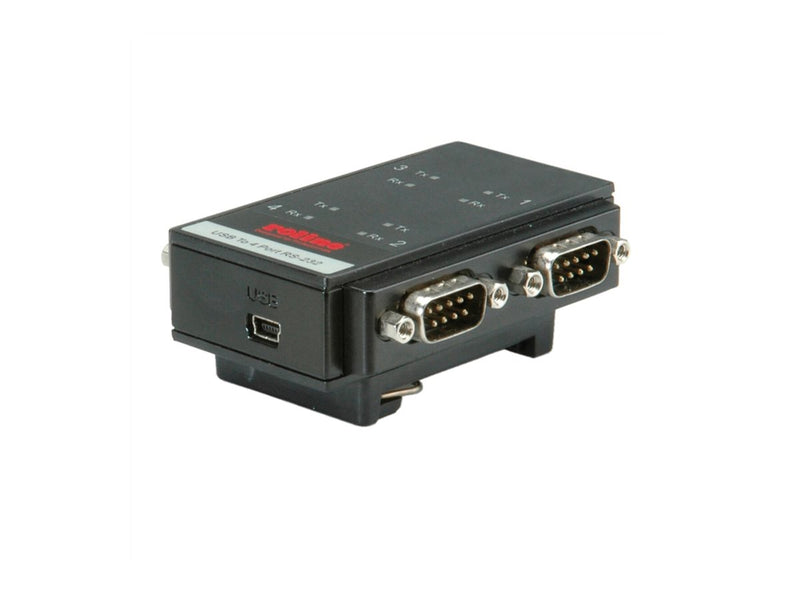 Roline USB-Seriell Adapter – Für DIN-Schienen, einfache Verbindung