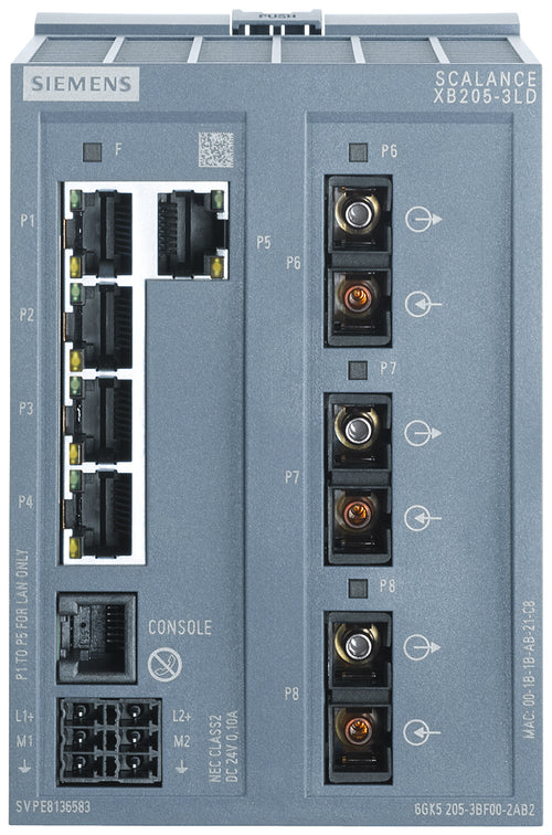 Siemens Netzwerk-Switch – 5 Ports, robustes Design