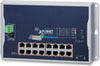 Planet Technology Netzwerkswitch – 16 Ports, Wandmontage