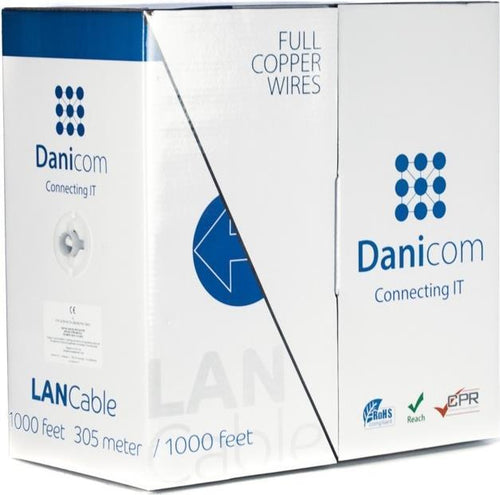 DSIT Netzwerkkabel CAT6 – 305m, geschirmt für stabile Verbindung