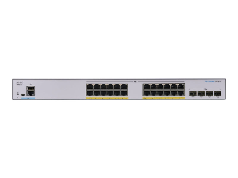 Cisco Managed Switch – 24 Anschlüsse, PoE+ für kleine Unternehmen