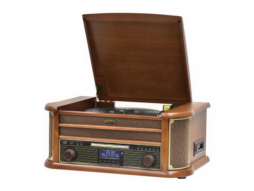 Ultramedia Stereoanlage – Musik von Vinyl, CD, Kassette & Bluetooth