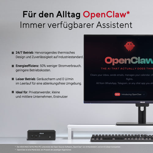 ASUS Mini-PC – Kompakt, 32 GB RAM, 1 TB Speicher