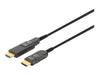 Manhattan HDMI-Glasfaserkabel – 4K, 50 m, abnehmbarer Stecker